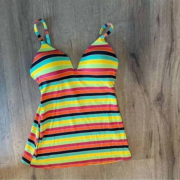 VSX Womens Colorful Tank Body by Victoria 34B EUC - Picture 1 of 6